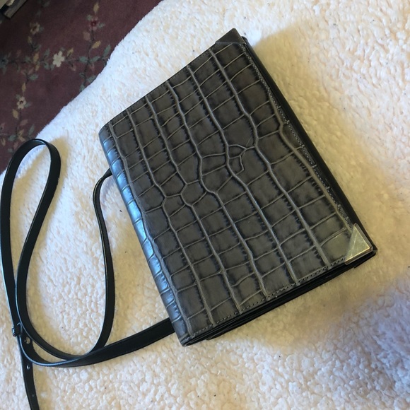 Alexander Wang croc gray flap bag - Picture 2 of 7